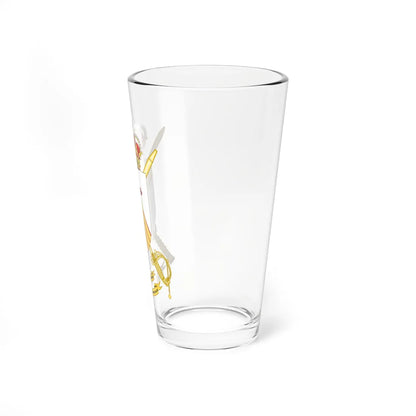 Coat of Arms of the Spanish Army Basic Academy of NCOs Officers (Spain) (Coat of Arms) Pint Glass 16oz - Go Mug Yourself