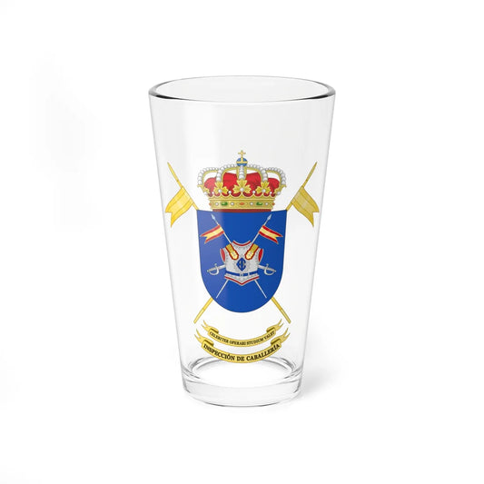 Coat of Arms of the Spanish Army Cavalry Forces Inspectors Office (Spain) (Coat of Arms) Pint Glass 16oz 16oz - Go Mug Yourself