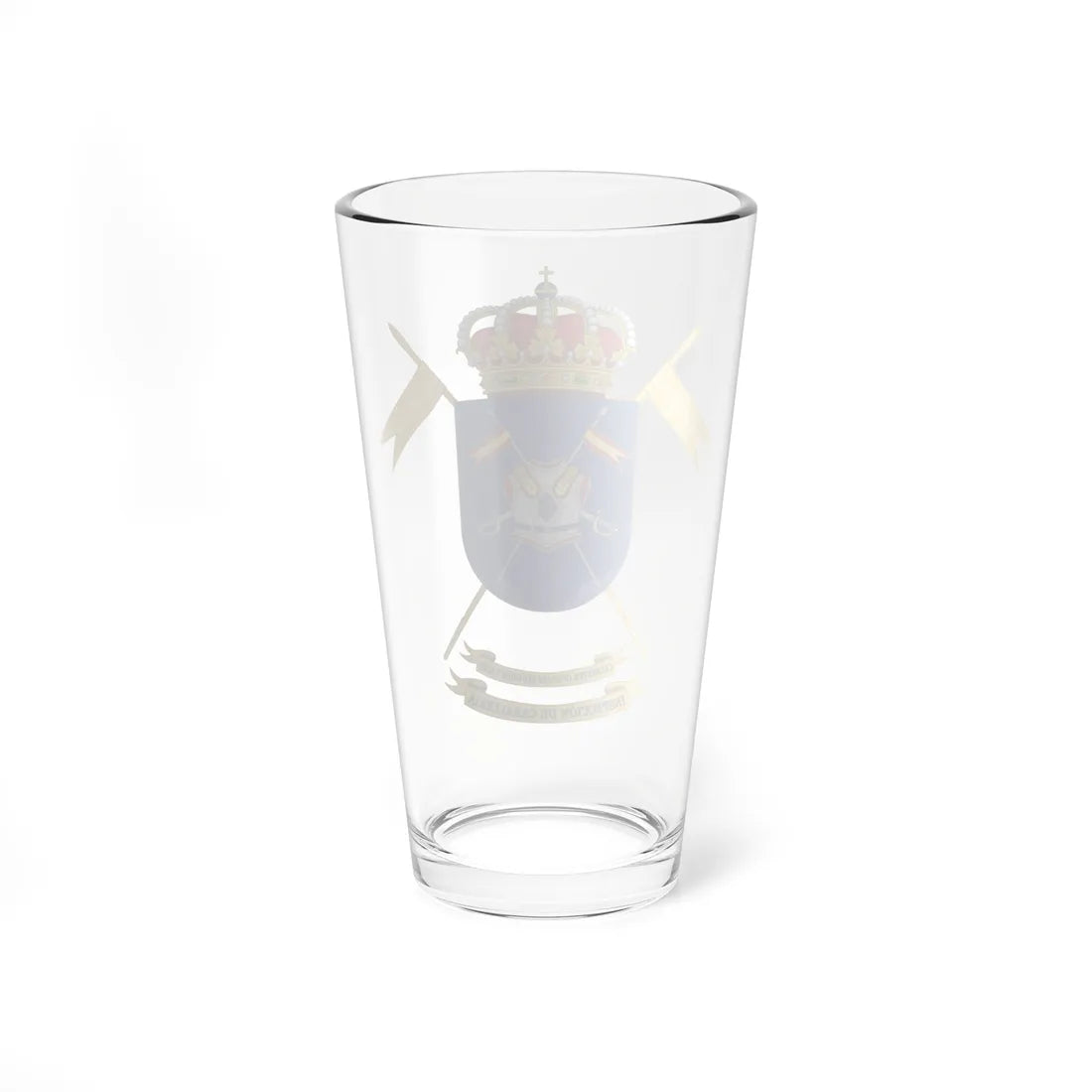 Coat of Arms of the Spanish Army Cavalry Forces Inspectors Office (Spain) (Coat of Arms) Pint Glass 16oz - Go Mug Yourself
