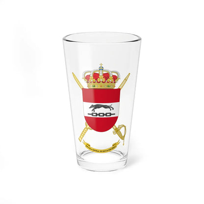Coat of Arms of the Spanish Army Central School of Physical Education (Spain) (Coat of Arms) Pint Glass 16oz 16oz - Go Mug Yourself