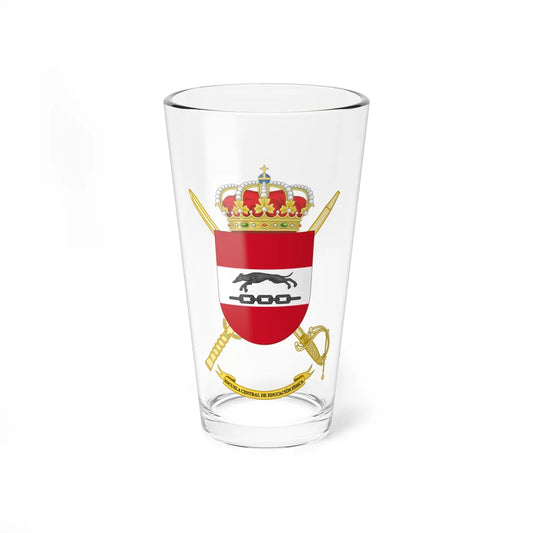 Coat of Arms of the Spanish Army Central School of Physical Education (Spain) (Coat of Arms) Pint Glass 16oz 16oz - Go Mug Yourself