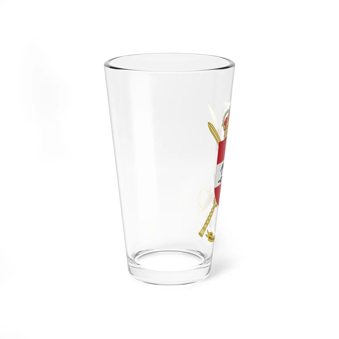 Coat of Arms of the Spanish Army Central School of Physical Education (Spain) (Coat of Arms) Pint Glass 16oz - Go Mug Yourself