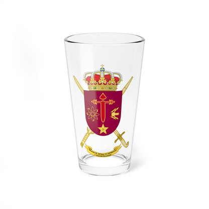 Coat of Arms of the Spanish Army CIS Command (Spain) (Coat of Arms) Pint Glass 16oz 16oz - Go Mug Yourself