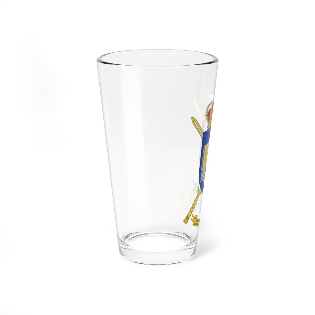 Coat of Arms of the Spanish Army Doctrine Organization and Equipment Directorate (Spain) (Coat of Arms) Pint Glass 16oz - Go Mug Yourself