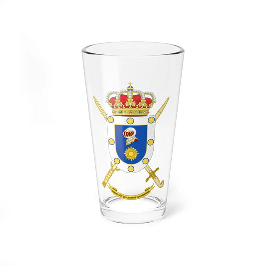 Coat of Arms of the Spanish Army Economic Affairs Directorate (Spain) (Coat of Arms) Pint Glass 16oz 16oz - Go Mug Yourself