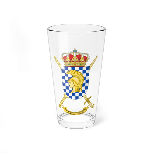Coat of Arms of the Spanish Army Education Training and Evaluation Directorate (Spain) (Coat of Arms) Pint Glass 16oz 16oz - Go Mug Yourself