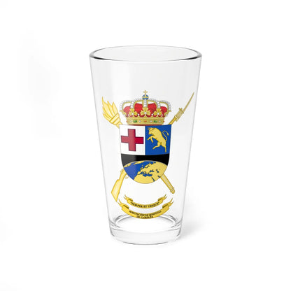 Coat of Arms of the Spanish Army Field Hospital Group (Spain) (Coat of Arms) Pint Glass 16oz 16oz - Go Mug Yourself