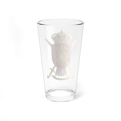 Coat of Arms of the Spanish Army General Military Academy (Spain) (Coat of Arms) Pint Glass 16oz - Go Mug Yourself