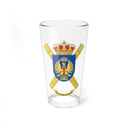 Coat of Arms of the Spanish Army Headquarter (Spain) (Coat of Arms) Pint Glass 16oz 16oz - Go Mug Yourself