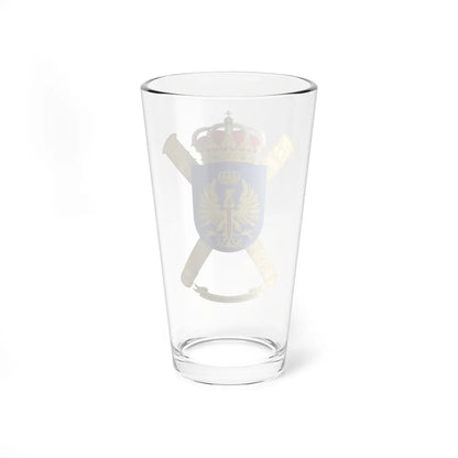 Coat of Arms of the Spanish Army Headquarter (Spain) (Coat of Arms) Pint Glass 16oz - Go Mug Yourself