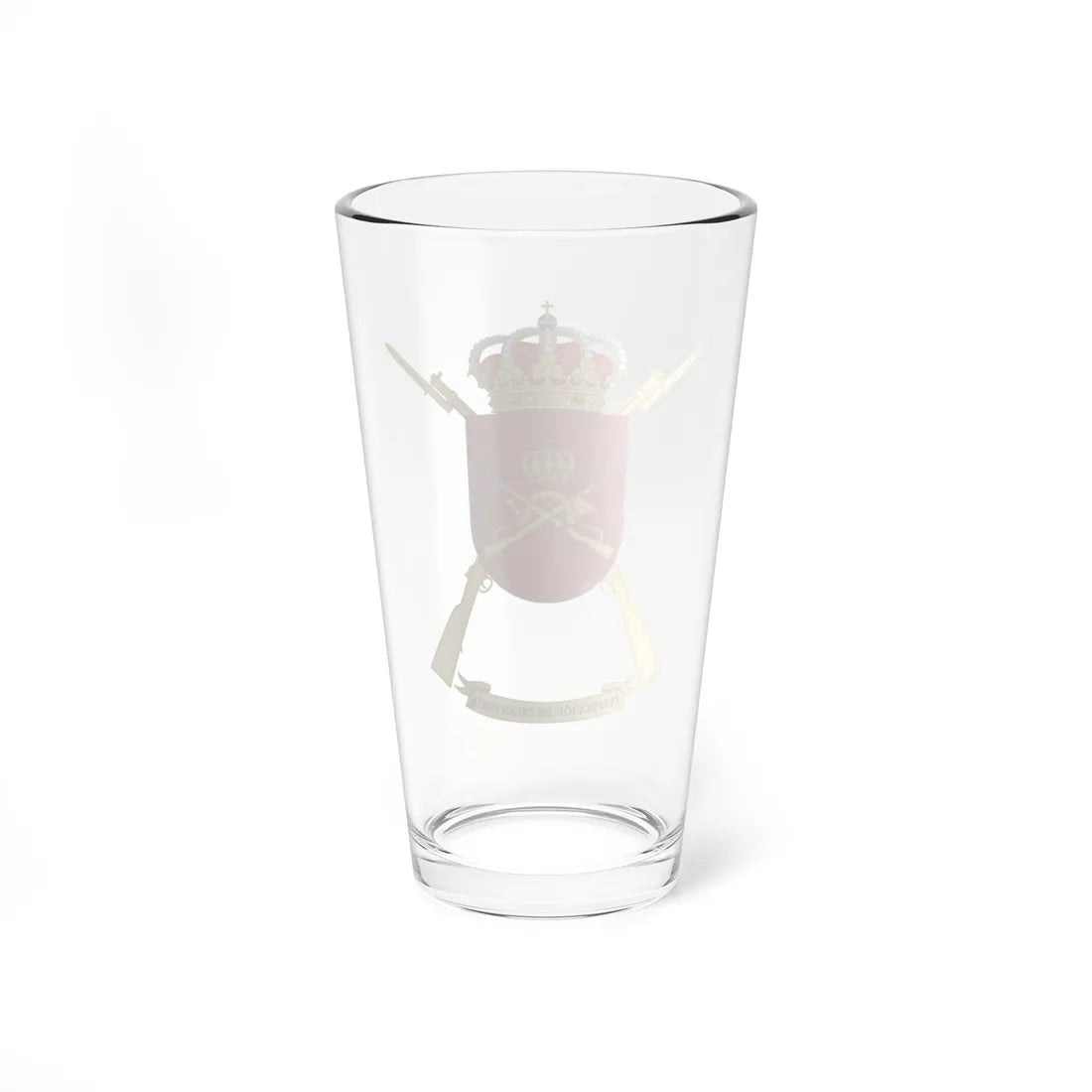 Coat of Arms of the Spanish Army Infantry Forces Inspectors Office (Spain) (Coat of Arms) Pint Glass 16oz - Go Mug Yourself