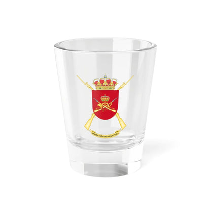 Coat of Arms of the Spanish Army Infantry Forces Inspectors Office (Spain) (Coat of Arms) Shot Glass 1.5oz 1.5oz - Go Mug Yourself