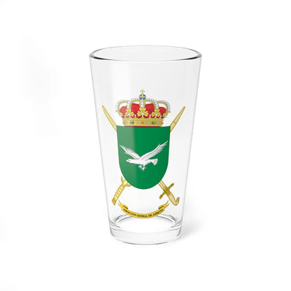 Coat of Arms of the Spanish Army Inspector Generals Office (Spain) (Coat of Arms) Pint Glass 16oz 16oz - Go Mug Yourself