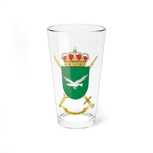 Coat of Arms of the Spanish Army Inspector Generals Office (Spain) (Coat of Arms) Pint Glass 16oz 16oz - Go Mug Yourself