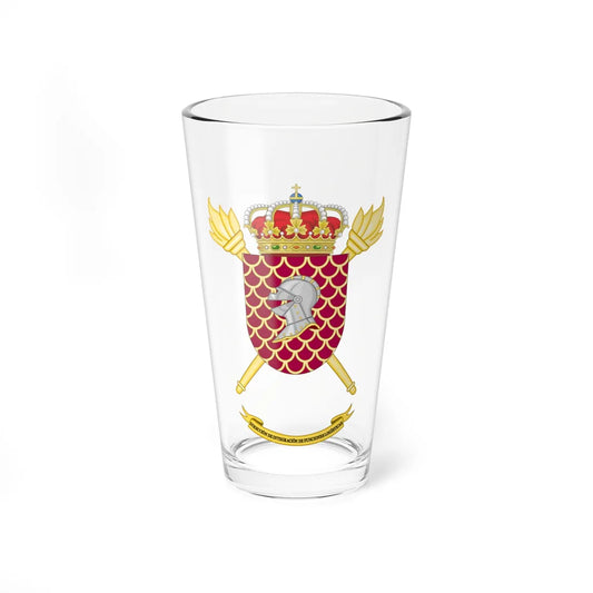 Coat of Arms of the Spanish Army Integration of Logistics Functions Directorate (Spain) (Coat of Arms) Pint Glass 16oz 16oz - Go Mug Yourself