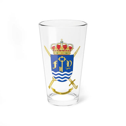 Coat of arms of the Spanish Army Land Force (Spain) (Coat of Arms) Pint Glass 16oz 16oz - Go Mug Yourself