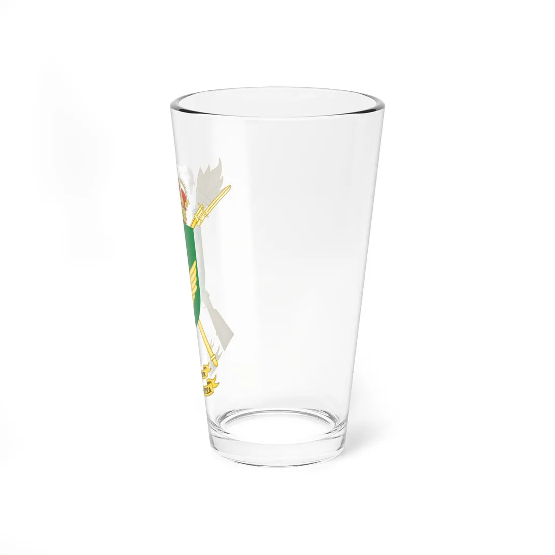 Coat of Arms of the Spanish Army Logistic Brigade (Spain) (Coat of Arms) Pint Glass 16oz - Go Mug Yourself