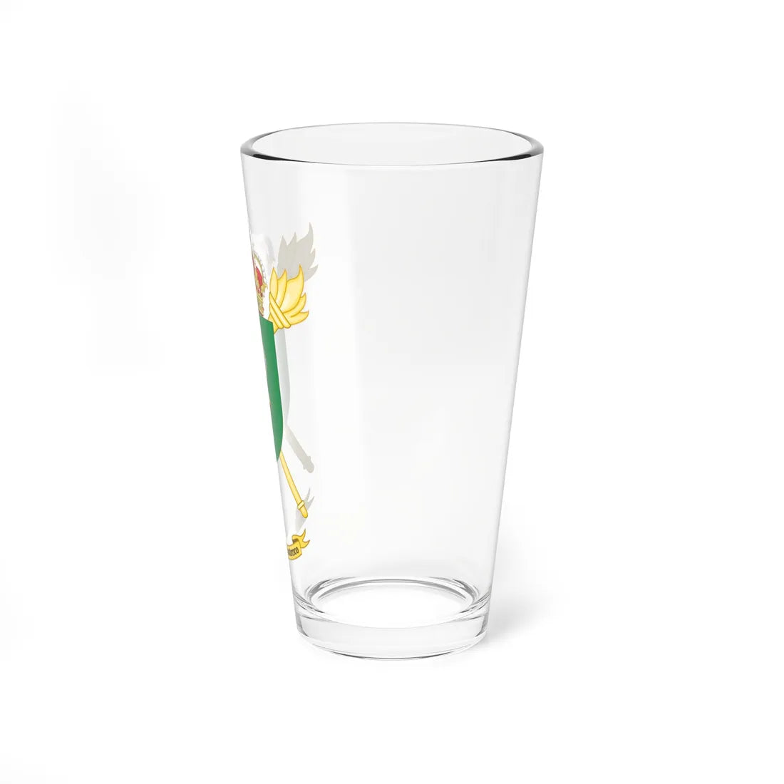 Coat of Arms of the Spanish Army Logistic Support Command (Spain) (Coat of Arms) Pint Glass 16oz - Go Mug Yourself