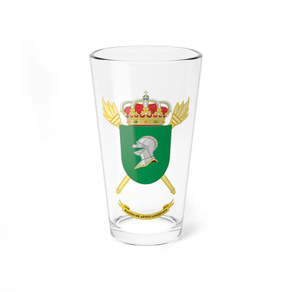 Coat of Arms of the Spanish Army Logistic Support Command (Spain) (Coat of Arms) Pint Glass 16oz - Go Mug Yourself
