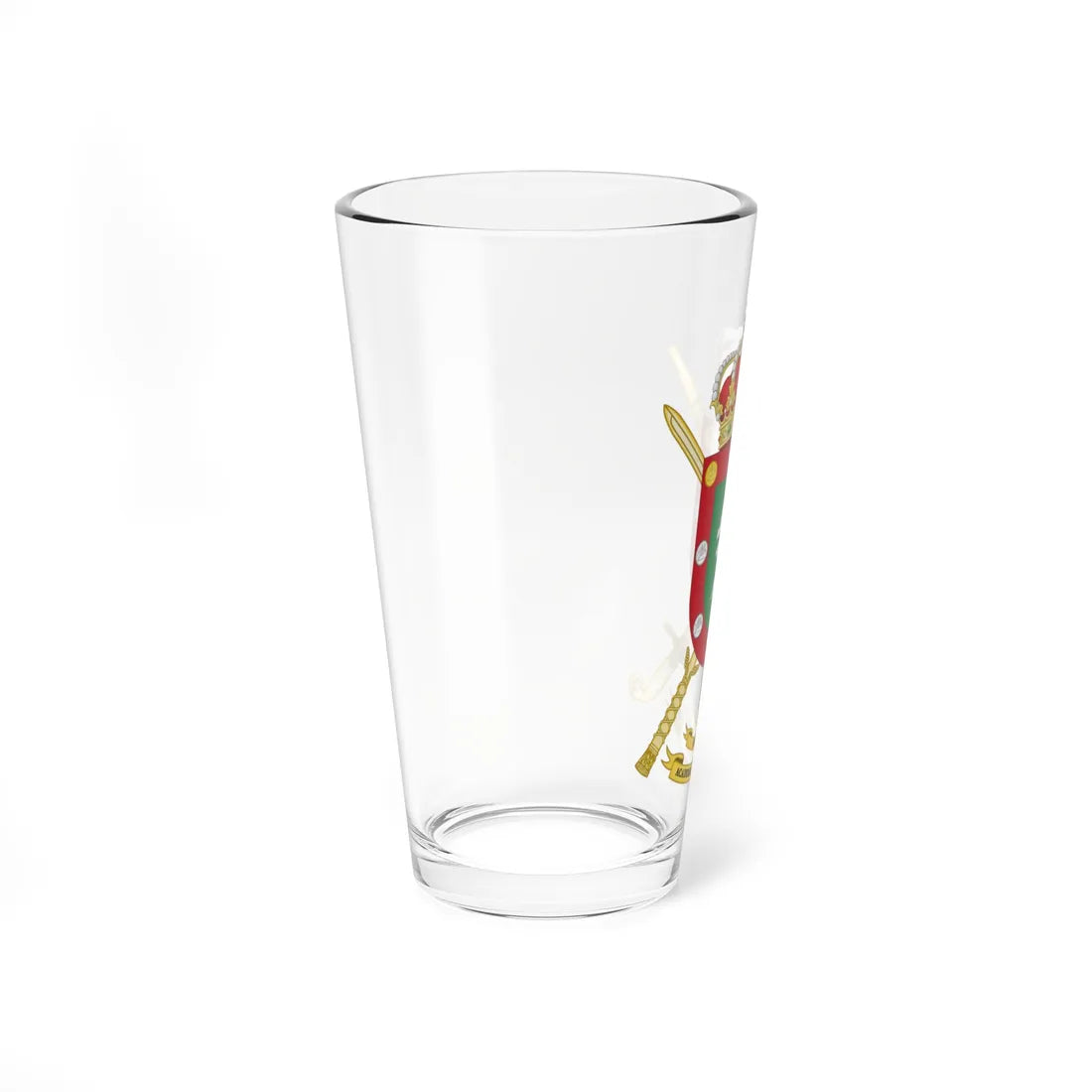 Coat of Arms of the Spanish Army Logistics Academy (Spain) (Coat of Arms) Pint Glass 16oz - Go Mug Yourself