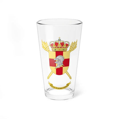 Coat of Arms of the Spanish Army Logistics Centers Command (Spain) (Coat of Arms) Pint Glass 16oz 16oz - Go Mug Yourself