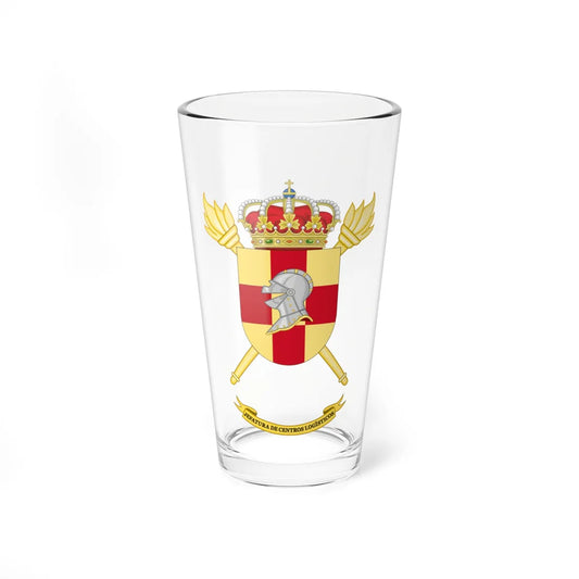 Coat of Arms of the Spanish Army Logistics Centers Command (Spain) (Coat of Arms) Pint Glass 16oz 16oz - Go Mug Yourself