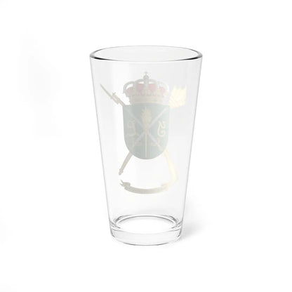 Coat of Arms of the Spanish Army Logistics Forces Inspectors Office (Spain) (Coat of Arms) Pint Glass 16oz - Go Mug Yourself
