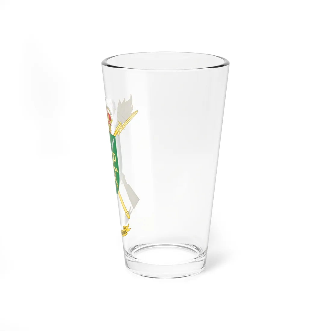 Coat of Arms of the Spanish Army Logistics Forces Inspectors Office (Spain) (Coat of Arms) Pint Glass 16oz - Go Mug Yourself