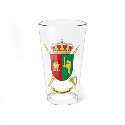 Coat of Arms of the Spanish Army National Training Center Chinchilla (Spain) (Coat of Arms) Pint Glass 16oz 16oz - Go Mug Yourself