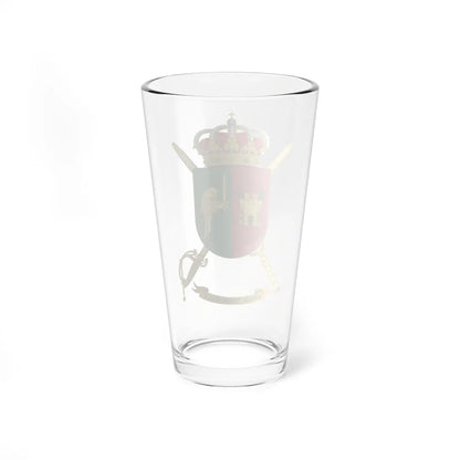 Coat of Arms of the Spanish Army National Training Center Chinchilla (Spain) (Coat of Arms) Pint Glass 16oz - Go Mug Yourself