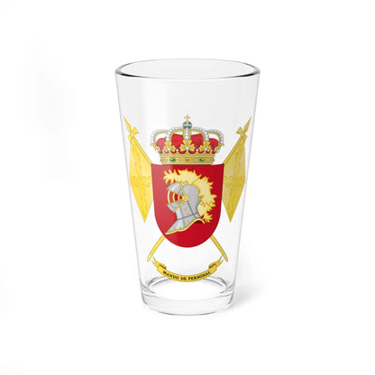 Coat of Arms of the Spanish Army Personnel Command (Spain) (Coat of Arms) Pint Glass 16oz 16oz - Go Mug Yourself