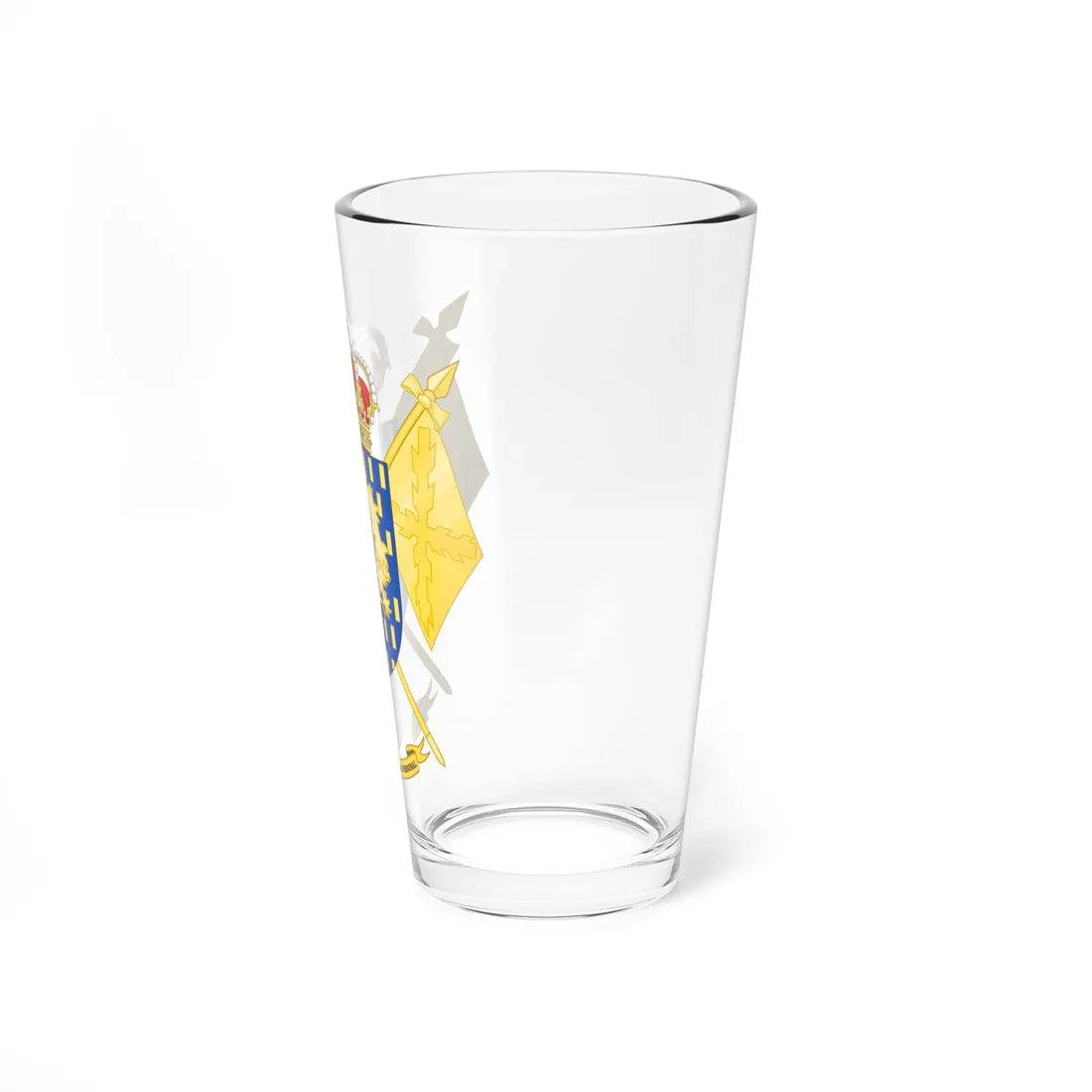 Coat of Arms of the Spanish Army Personnel Support Directorate (Spain) (Coat of Arms) Pint Glass 16oz - Go Mug Yourself