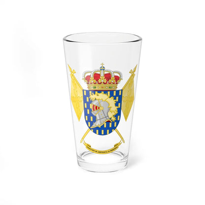 Coat of Arms of the Spanish Army Personnel Support Directorate (Spain) (Coat of Arms) Pint Glass 16oz - Go Mug Yourself