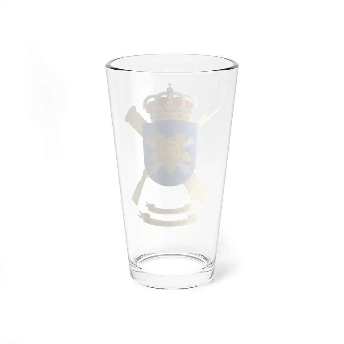 Coat of Arms of the Spanish Army Polytechnic School (Spain) (Coat of Arms) Pint Glass 16oz - Go Mug Yourself