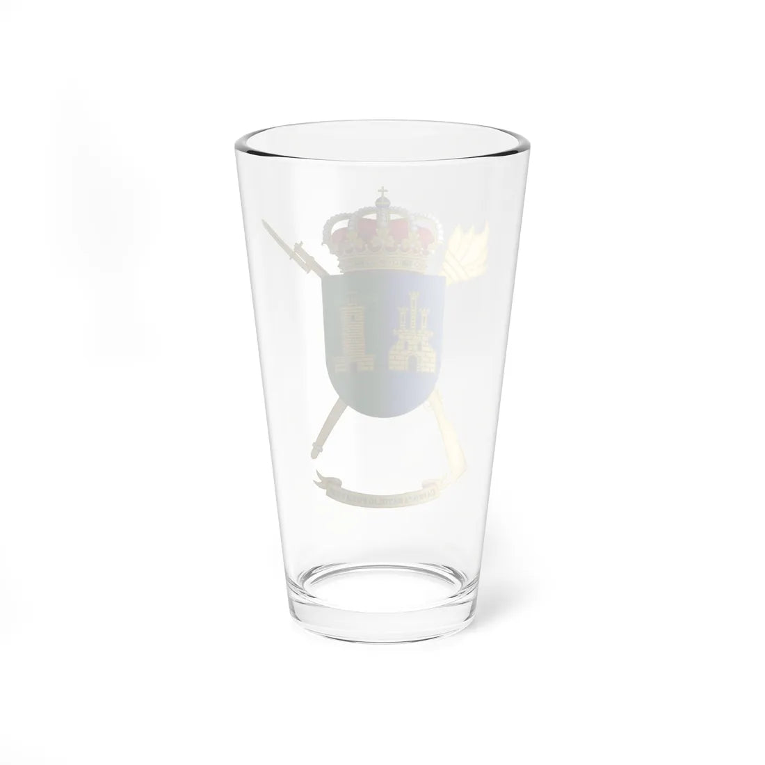 Coat of Arms of the Spanish Army Projection Support Unit Anatolio Fuentes (Spain) (Coat of Arms) Pint Glass 16oz - Go Mug Yourself