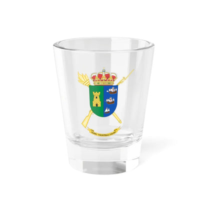 Coat of Arms of the Spanish Army Projection Support Unit Cristóbal Colón (Spain) (Coat of Arms) Shot Glass 1.5oz 1.5oz - Go Mug Yourself