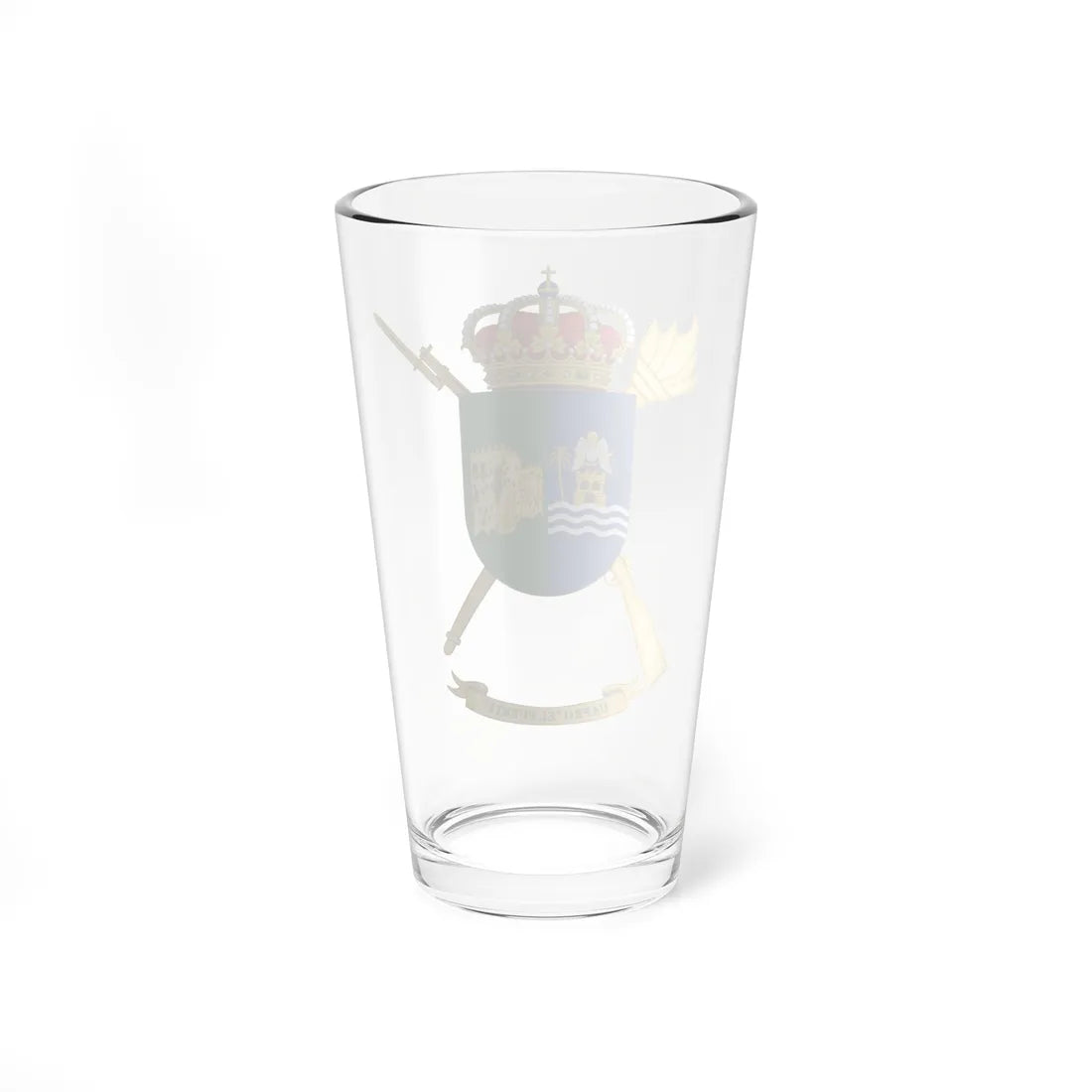 Coat of Arms of the Spanish Army Projection Support Unit El Fuerte (Spain) (Coat of Arms) Pint Glass 16oz - Go Mug Yourself