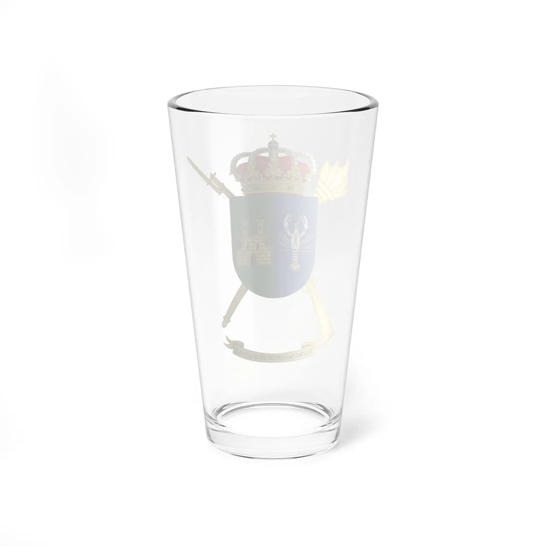 Coat of Arms of the Spanish Army Projection Support Unit (Spain) (Coat of Arms) Pint Glass 16oz - Go Mug Yourself
