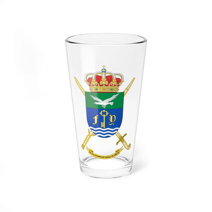 Coat of Arms of the Spanish Army Second Deputy Inspector Generals Office (Spain) (Coat of Arms) Pint Glass 16oz 16oz - Go Mug Yourself