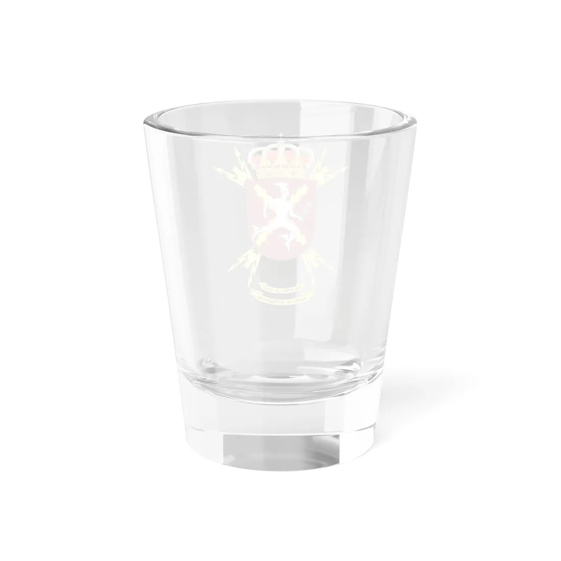 Coat of Arms of the Spanish Army Signal Command (Spain) (Coat of Arms) Shot Glass 1.5oz - Go Mug Yourself