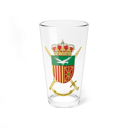 Coat of Arms of the Spanish Army Third Deputy Inspector Generals Office (Spain) (Coat of Arms) Pint Glass 16oz 16oz - Go Mug Yourself