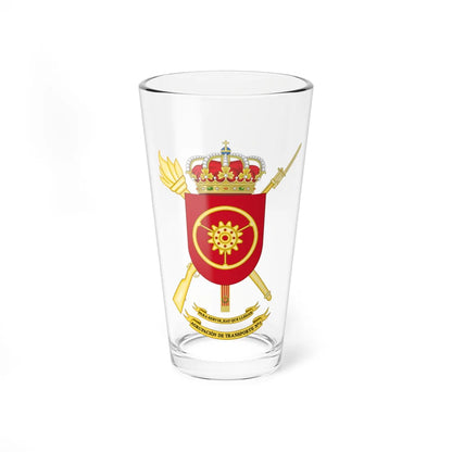 Coat of Arms of the Spanish Army Transport Group (Spain) (Coat of Arms) Pint Glass 16oz 16oz - Go Mug Yourself