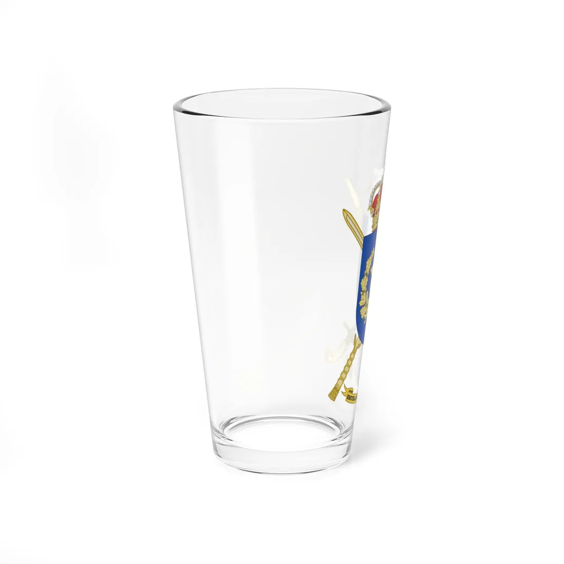 Coat of Arms of the Spanish Army War College (Spain) (Coat of Arms) Pint Glass 16oz - Go Mug Yourself