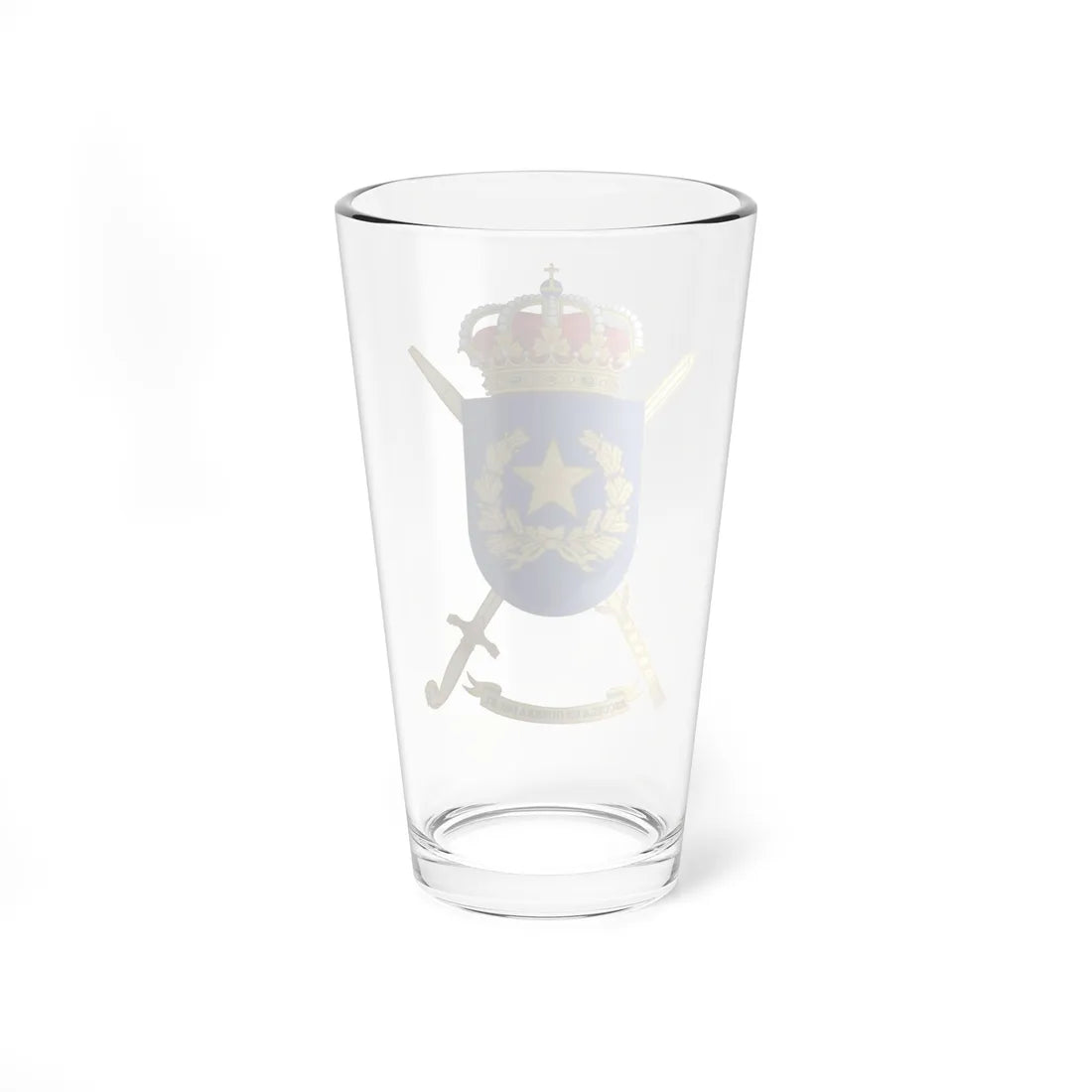 Coat of Arms of the Spanish Army War College (Spain) (Coat of Arms) Pint Glass 16oz - Go Mug Yourself