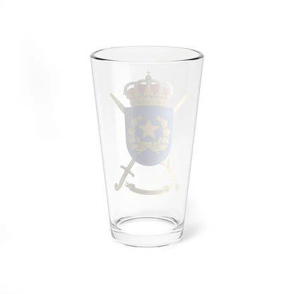 Coat of Arms of the Spanish Army War College (Spain) (Coat of Arms) Pint Glass 16oz - Go Mug Yourself