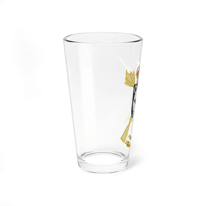 Coat of Arms of the Spanish Brigade Paratrooper Brigade Air Drop Unit (Spain) (Coat of Arms) Pint Glass 16oz - Go Mug Yourself