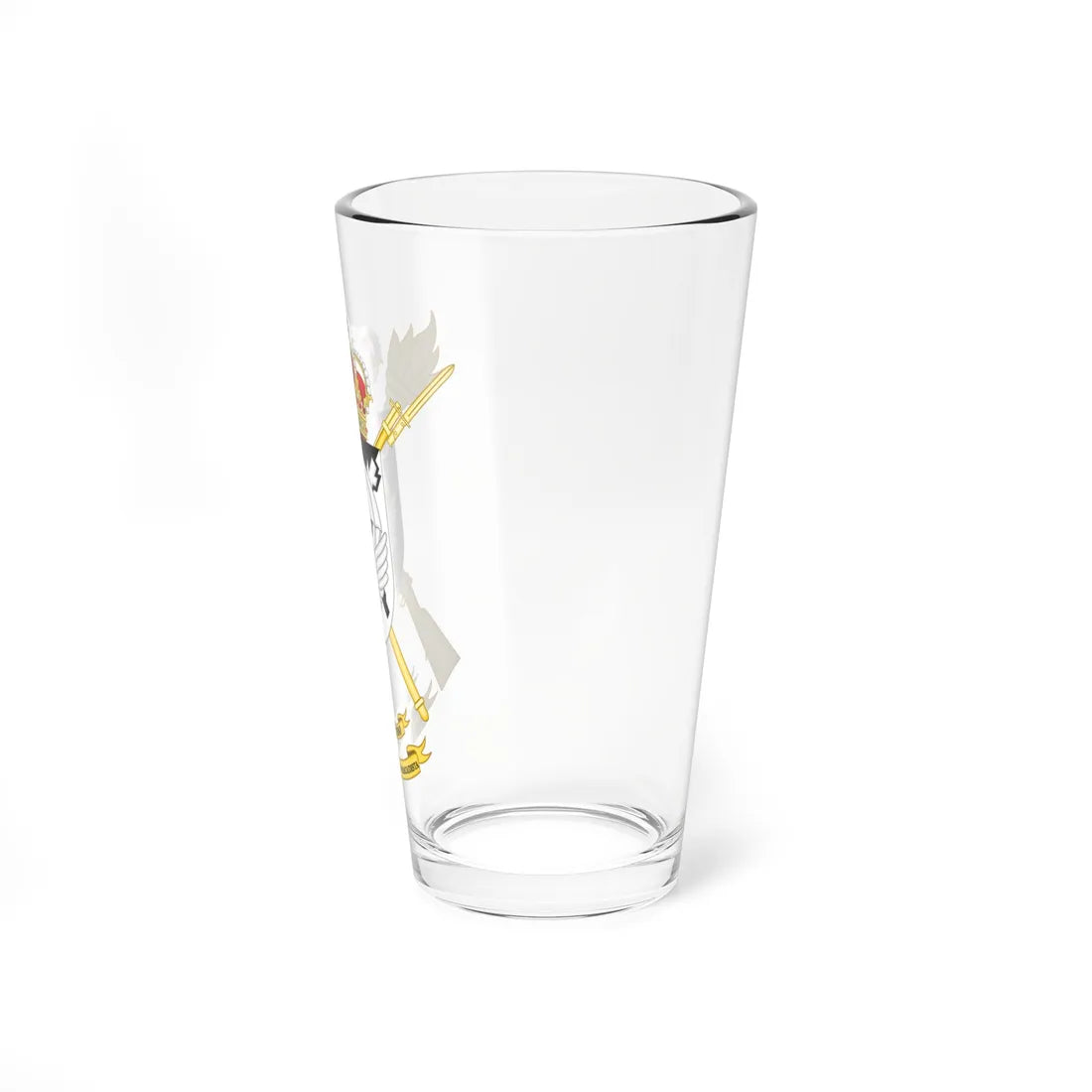 Coat of Arms of the Spanish Brigade Paratrooper Brigade Air Drop Unit (Spain) (Coat of Arms) Pint Glass 16oz - Go Mug Yourself