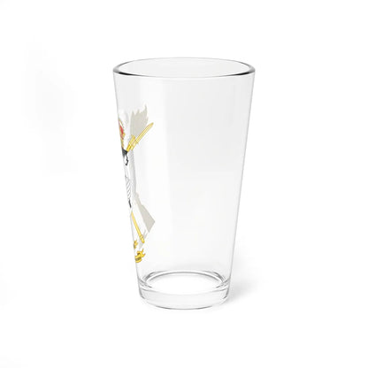 Coat of Arms of the Spanish Brigade Paratrooper Brigade Air Drop Unit (Spain) (Coat of Arms) Pint Glass 16oz - Go Mug Yourself