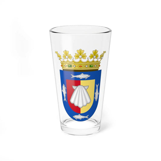 Coat of Arms of the Spanish Californias (Costa Rica) (Coat of Arms) Pint Glass 16oz 16oz - Go Mug Yourself