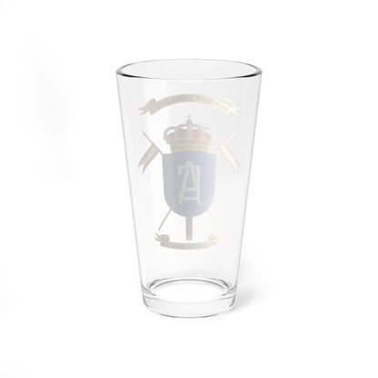 Coat of Arms of the Spanish Cavalry Academy (Spain) (Coat of Arms) Pint Glass 16oz - Go Mug Yourself